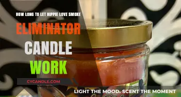 Hippie Love Smoke Eliminator Candle: Optimal Burn Time for Fresh Air