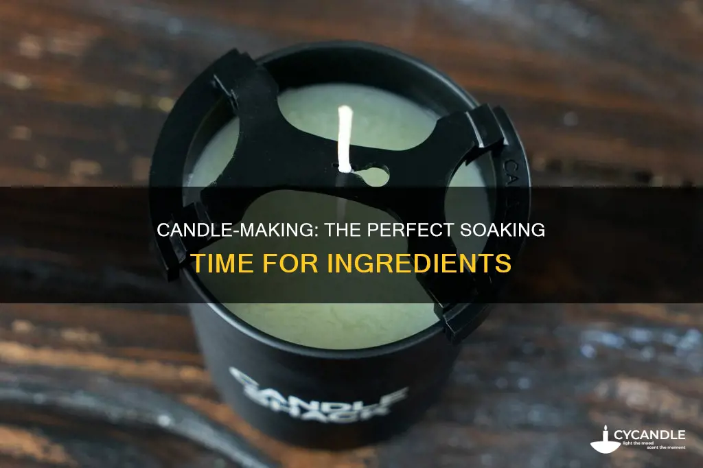 how long to let ingredients sit for candles