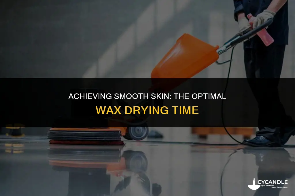 how long to let wax dry on skin