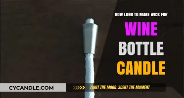 Crafting the Perfect Wick Length for Wine Bottle Candles