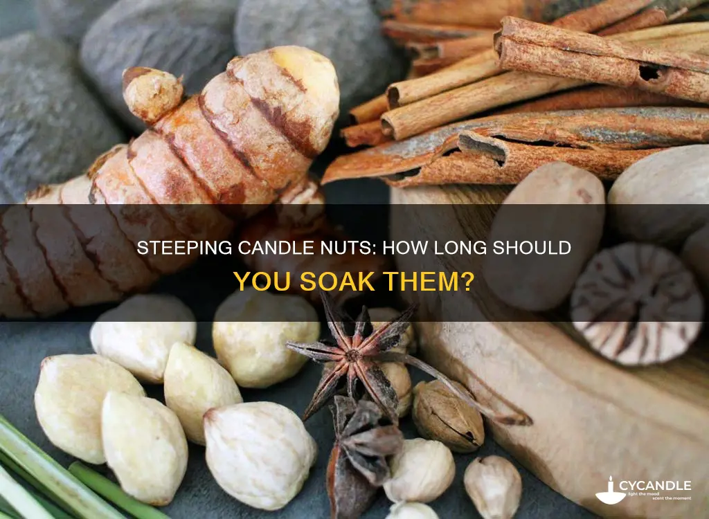 how long to steep candle nuts