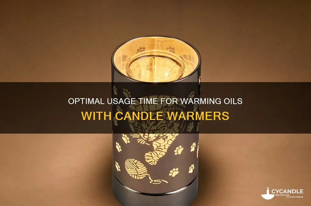 how long to use warming oils with candle warmer