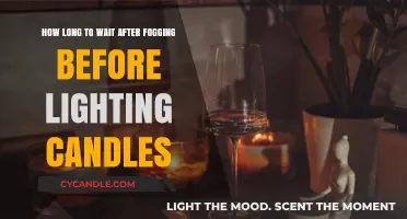 Safe Candle Lighting: Post-Fogging Wait Time Explained