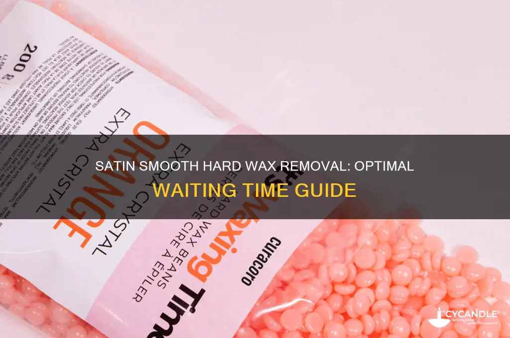 how long to wait before removing satin smooth hard wax