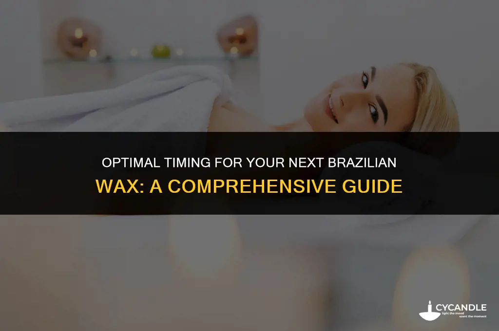 how long to wait between brazilian wax
