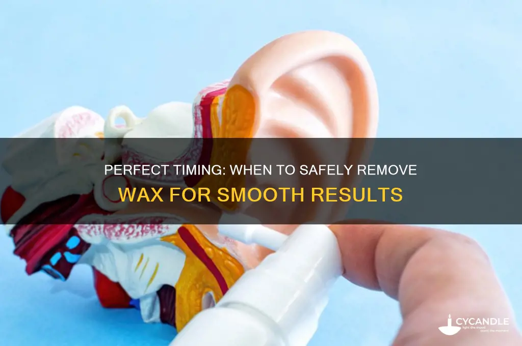 how long to wit before removing wax
