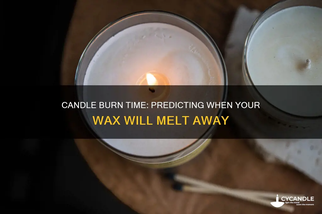 how long until a candle runs out of wax