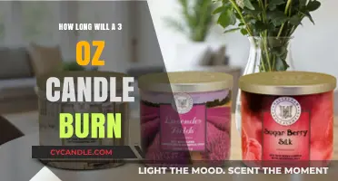 3 oz Candle Burn Time: How Long Does It Last?