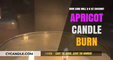 Coconut Apricot Candle Burn Time: 6 oz Longevity Guide