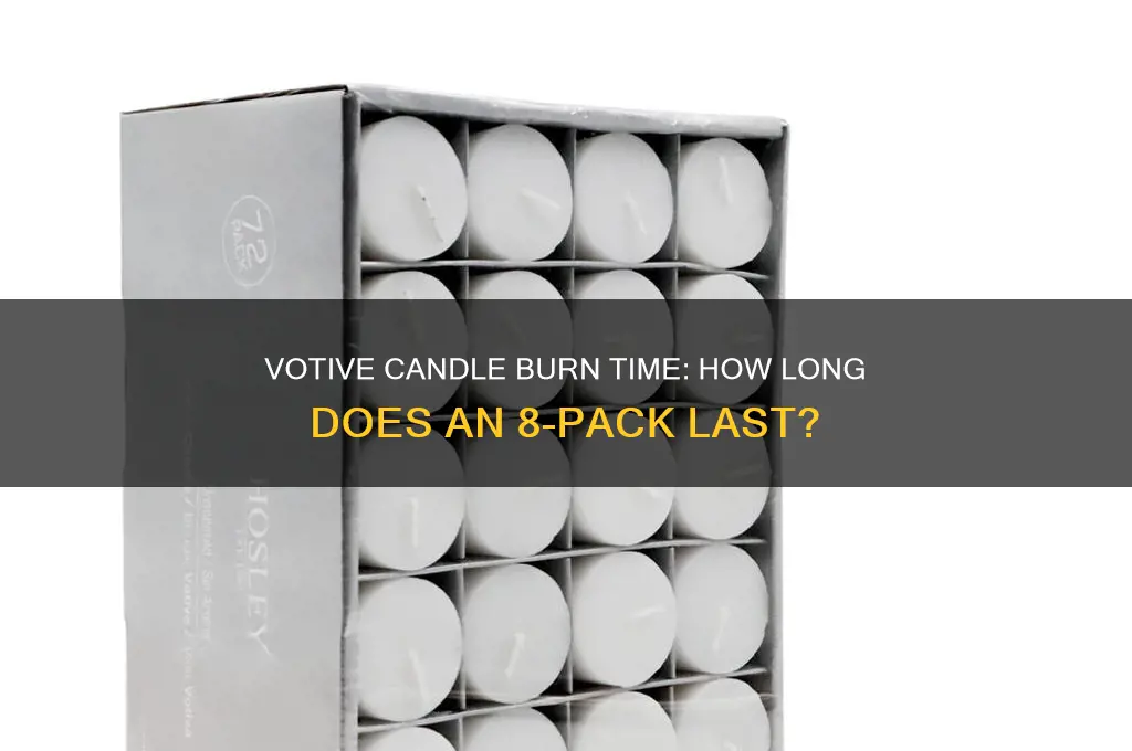 how long will an 8 votive candle burn