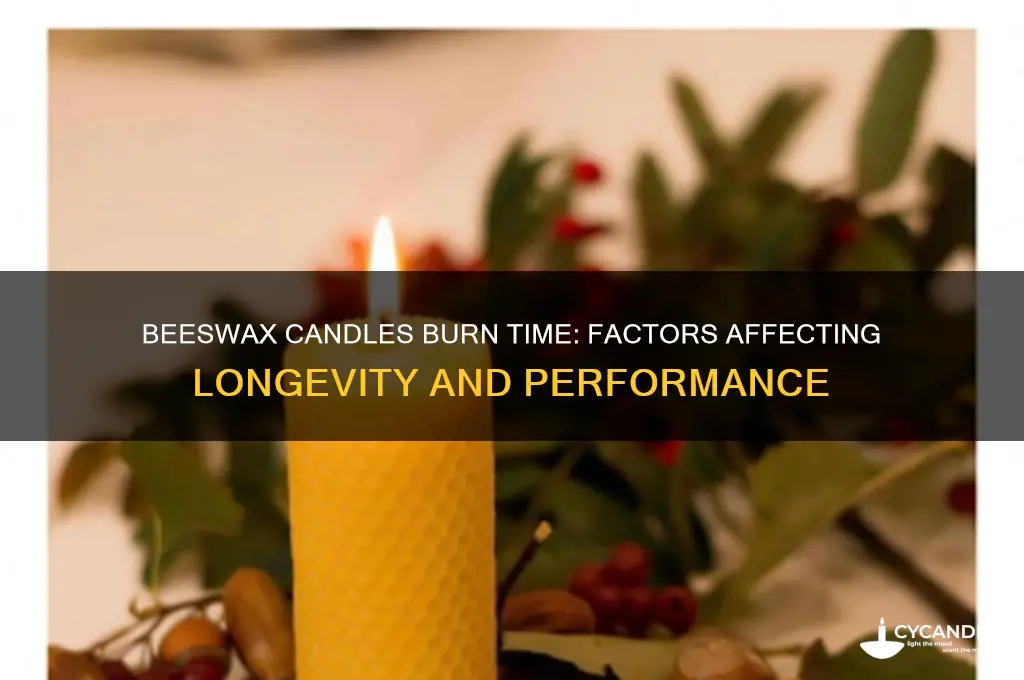 how long will beeswax candles burn