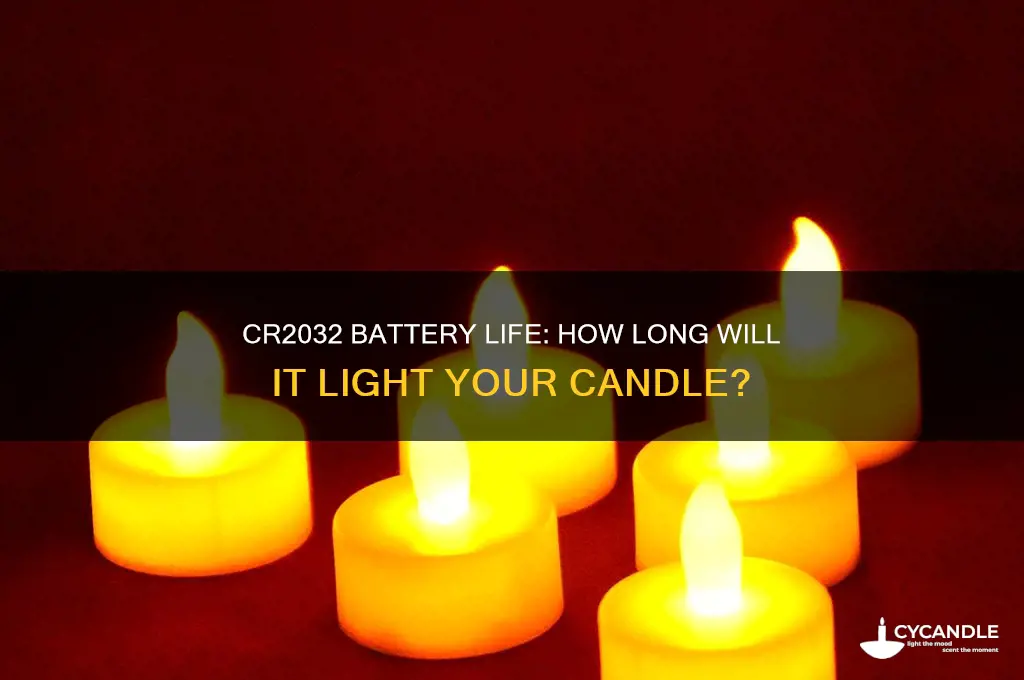 how long will cr2032 batteries last lighting candle