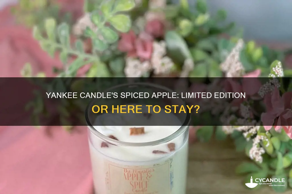 how long will yankee candle sell spiced apple candle