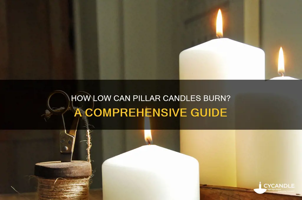 how low can pillar candles burn