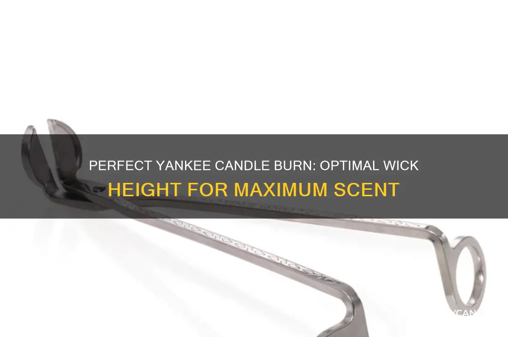 how low to burn yankee candle