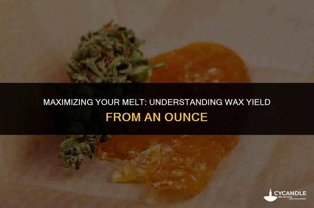 how m uc wax do you get from an ounce