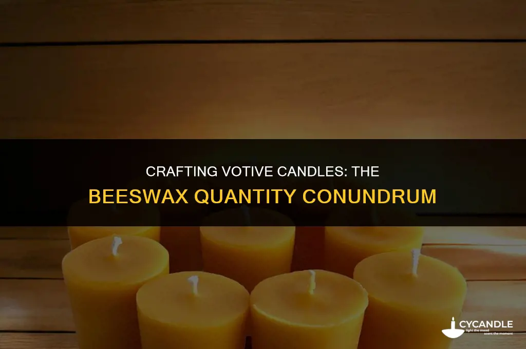 how maby oz of beeswax in a votive candle