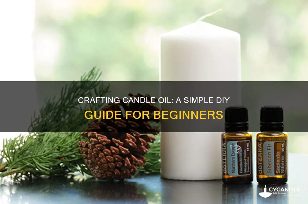 how make a candle oil