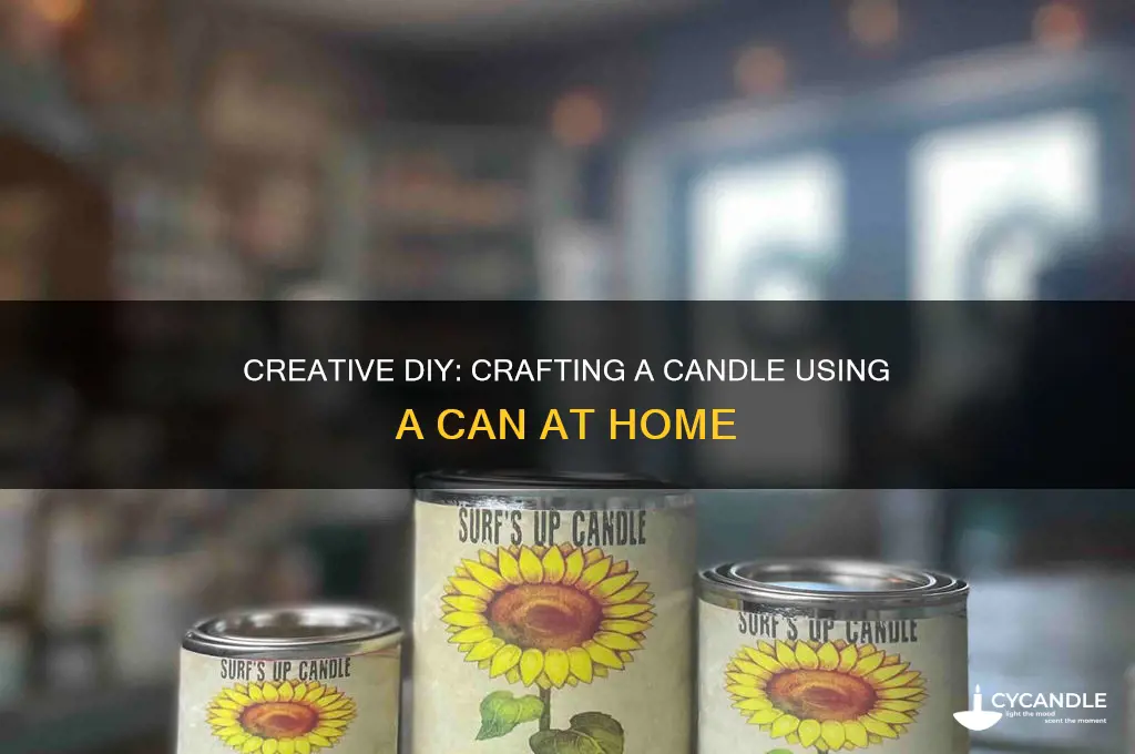 how make a candle with can