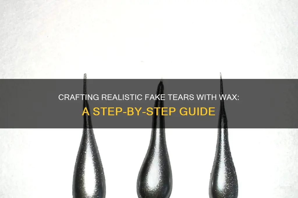 how make fake tears wax