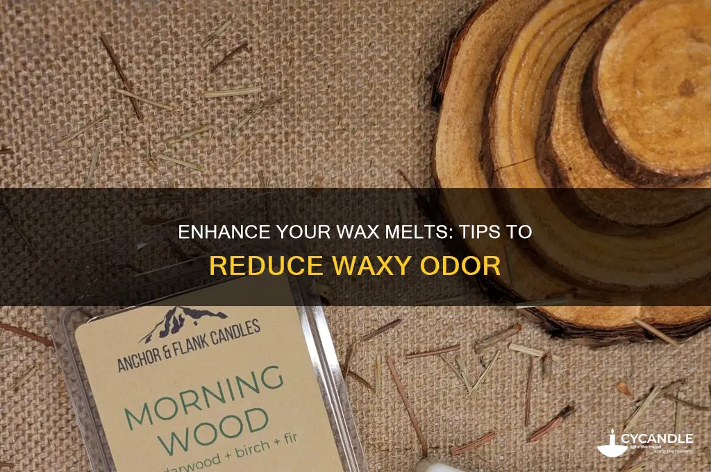 how make wax melys smell less like wax