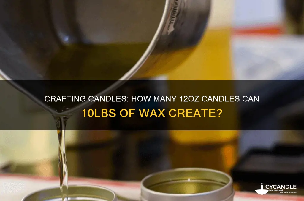 how mandy 12oz candles does 10lbs of wax make