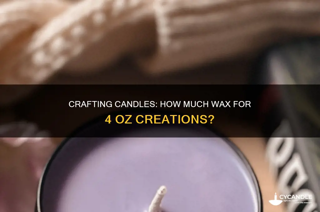 how many 4 oz candles does 1lb of wax make
