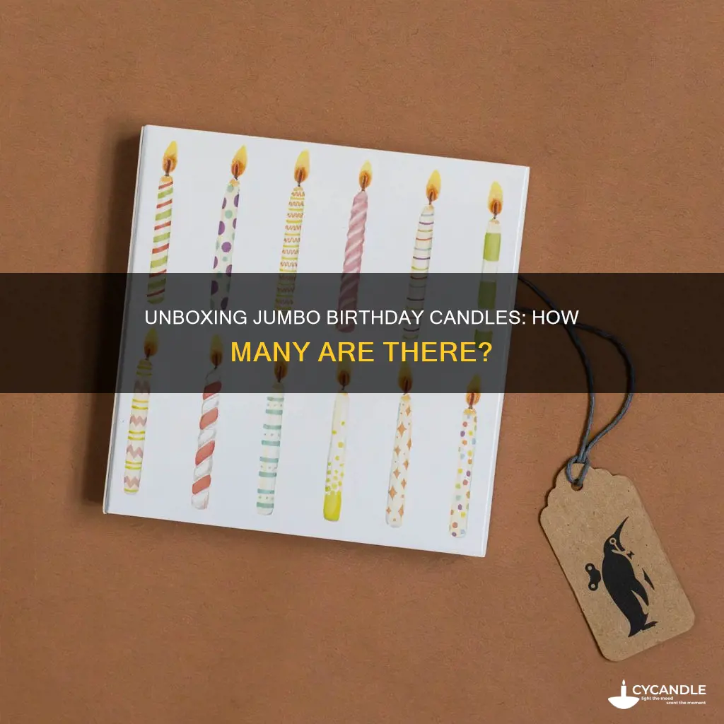 how many birthday candles in a jumbo box