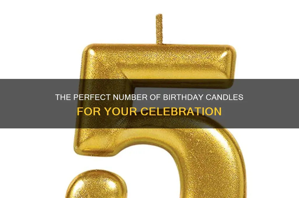 how many birthday candles should you use