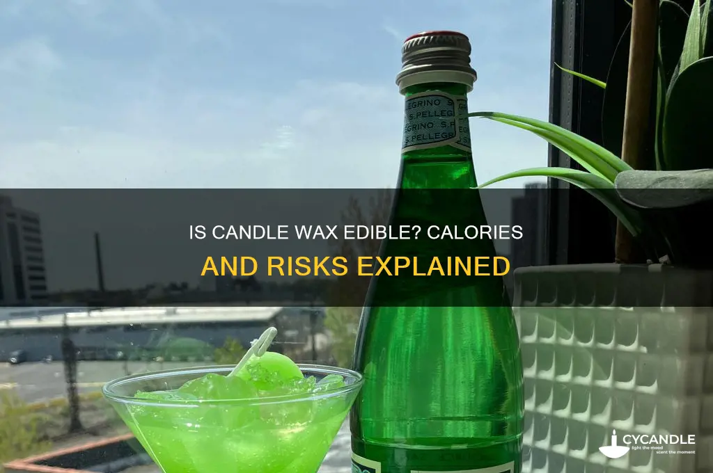 how many calories in candle wax