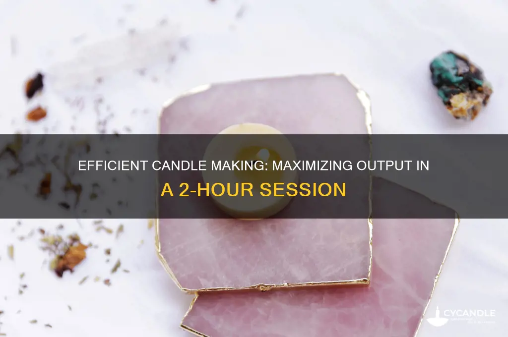 how many candle can i make in 2 hours