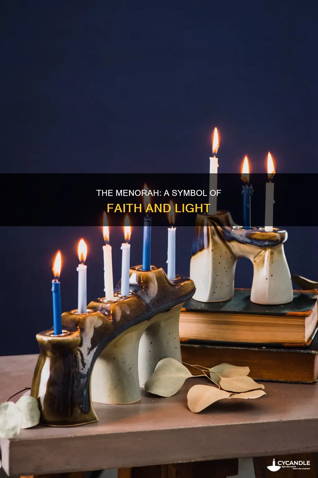 how many candle hoders are in a menorah
