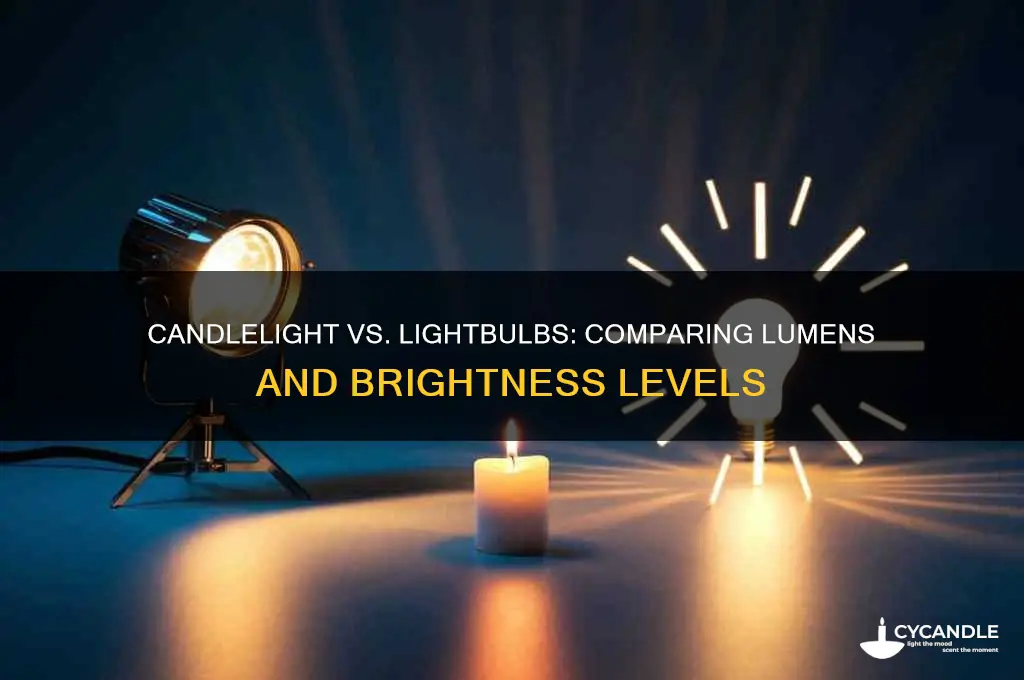 how many candle light is a lightbulb
