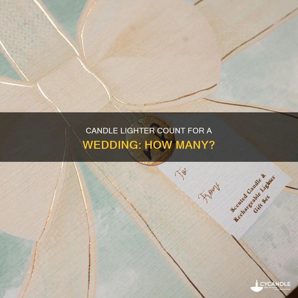 how many candle lighters in a wedding