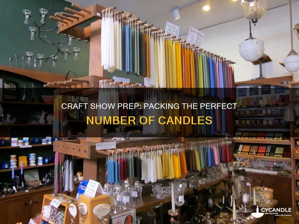 how many candle lines to bring to craft show