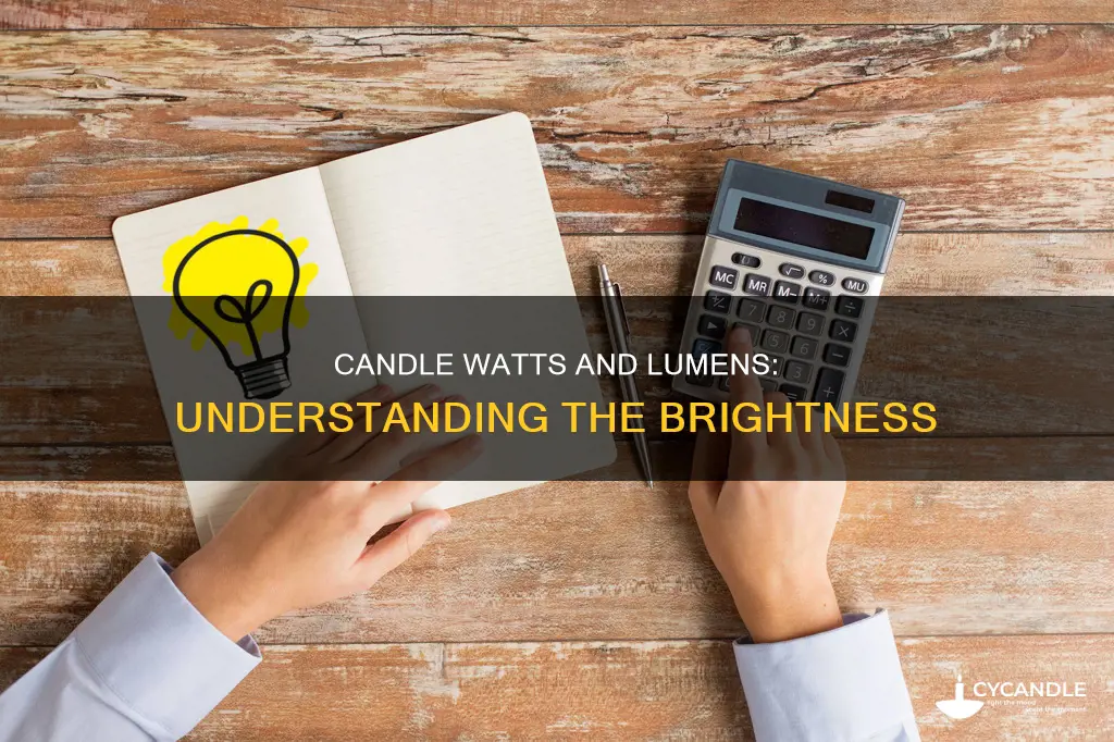 how many candle watts is 1100 lumens