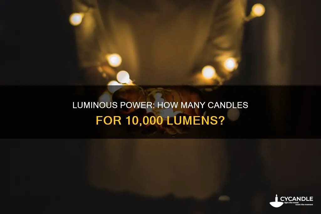 how many candles are equal to 10000 lumen