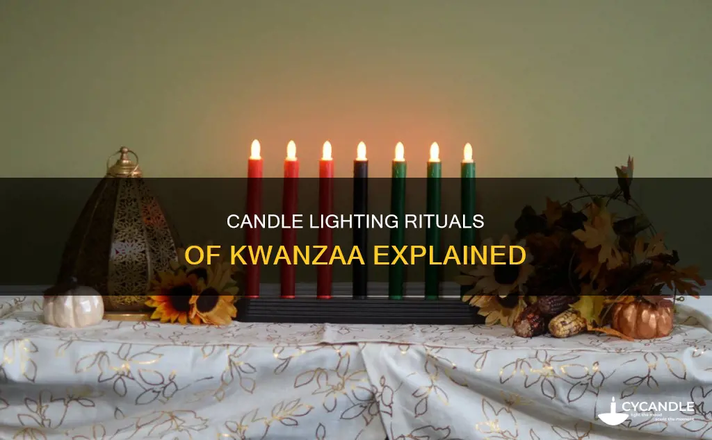 how many candles are lit during kwanzaa