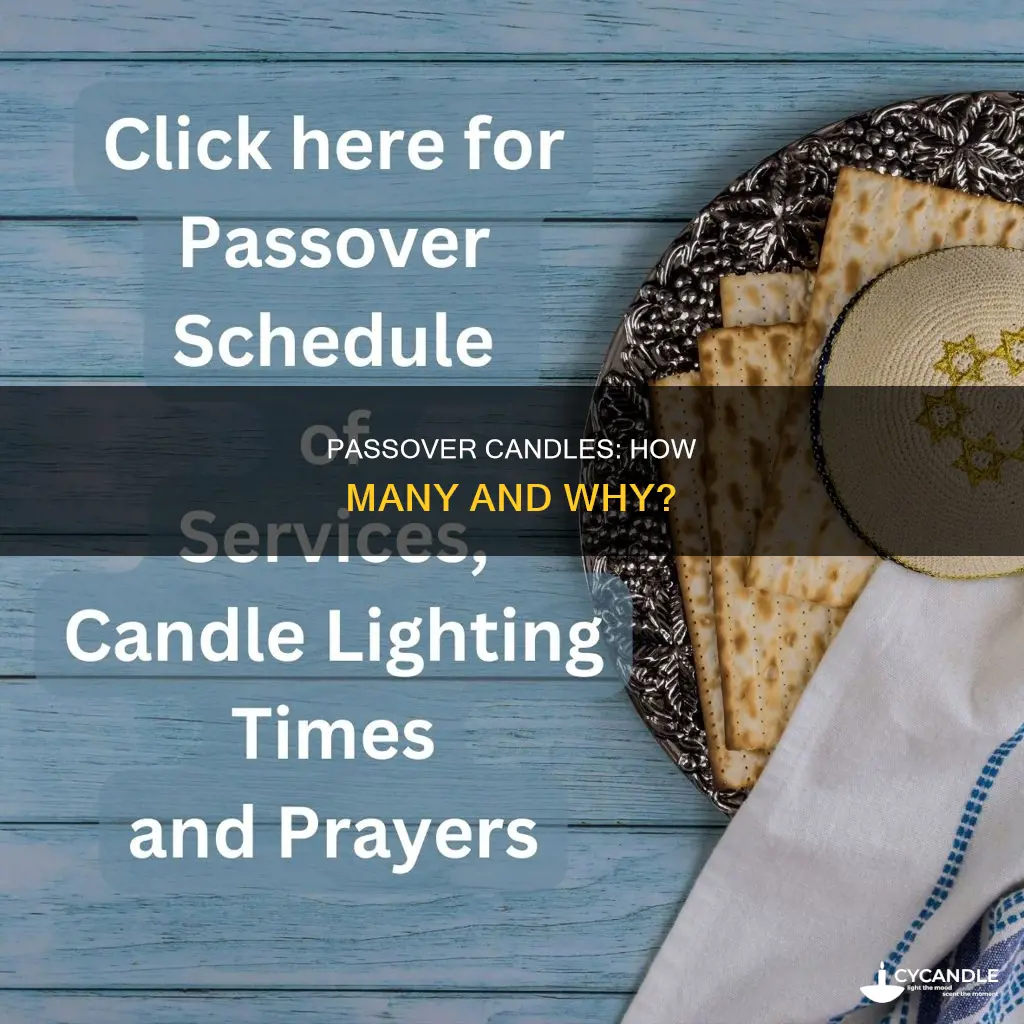 how many candles are lit for passover