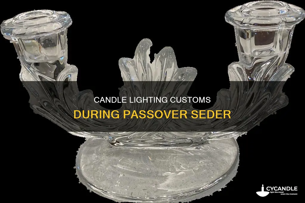 how many candles are lit in a seder
