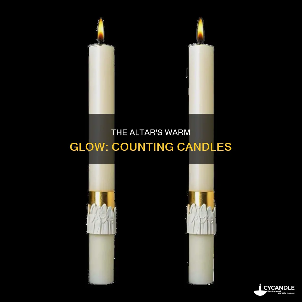how many candles are lit on the altar