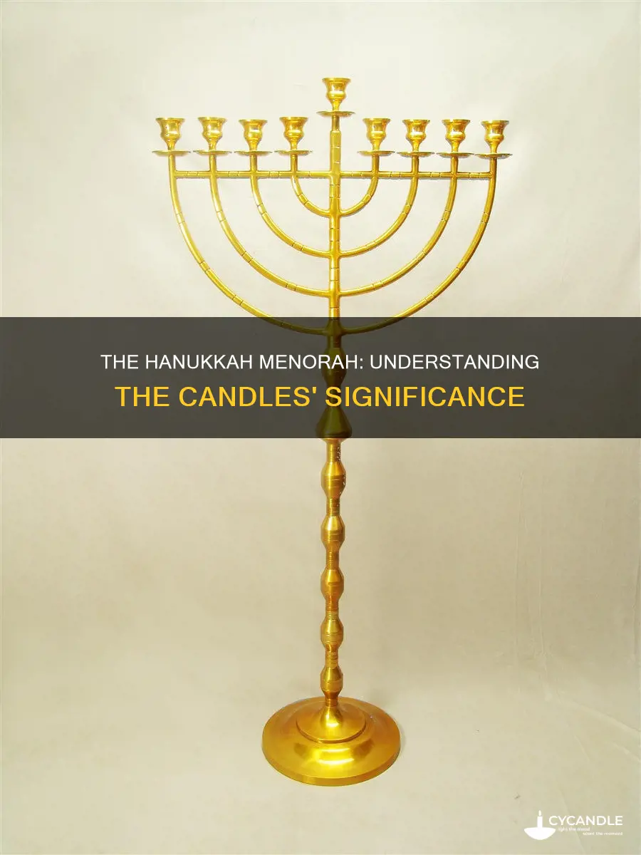how many candles are on a hanukkah menorah candelabra