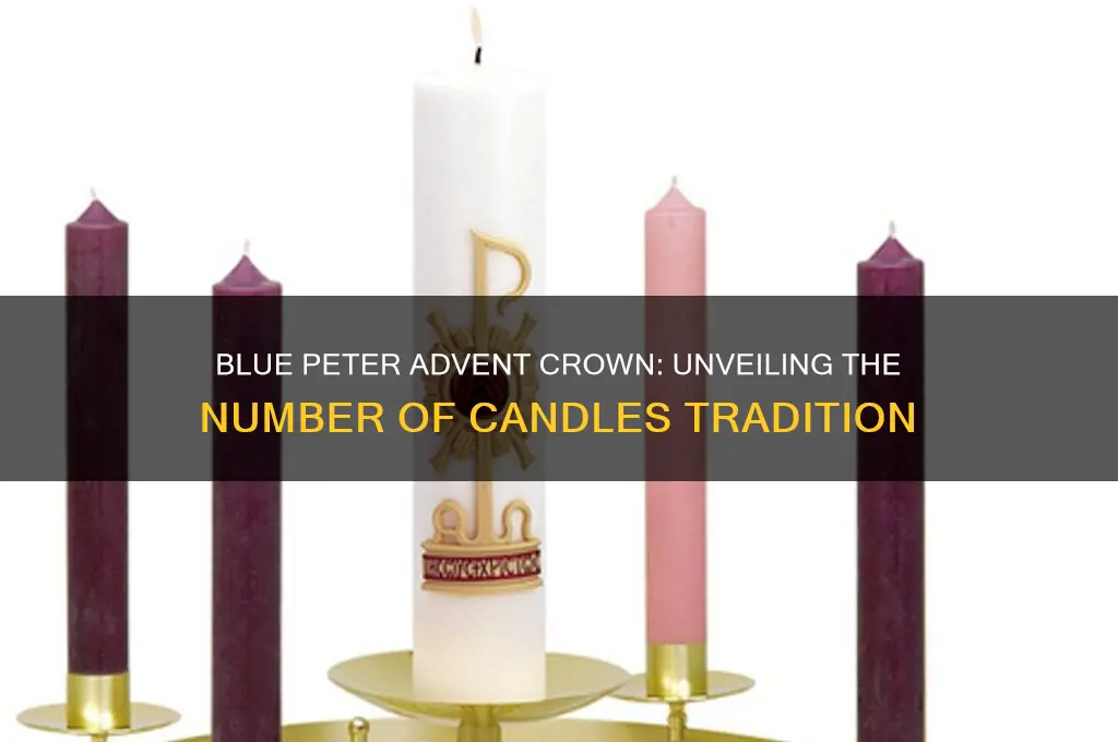 how many candles are on blue peter advent crown