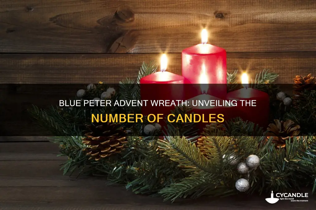 how many candles are on the blue peter advent wreath