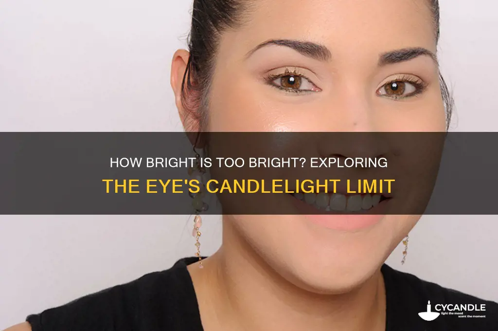how many candles bright can the eye handle