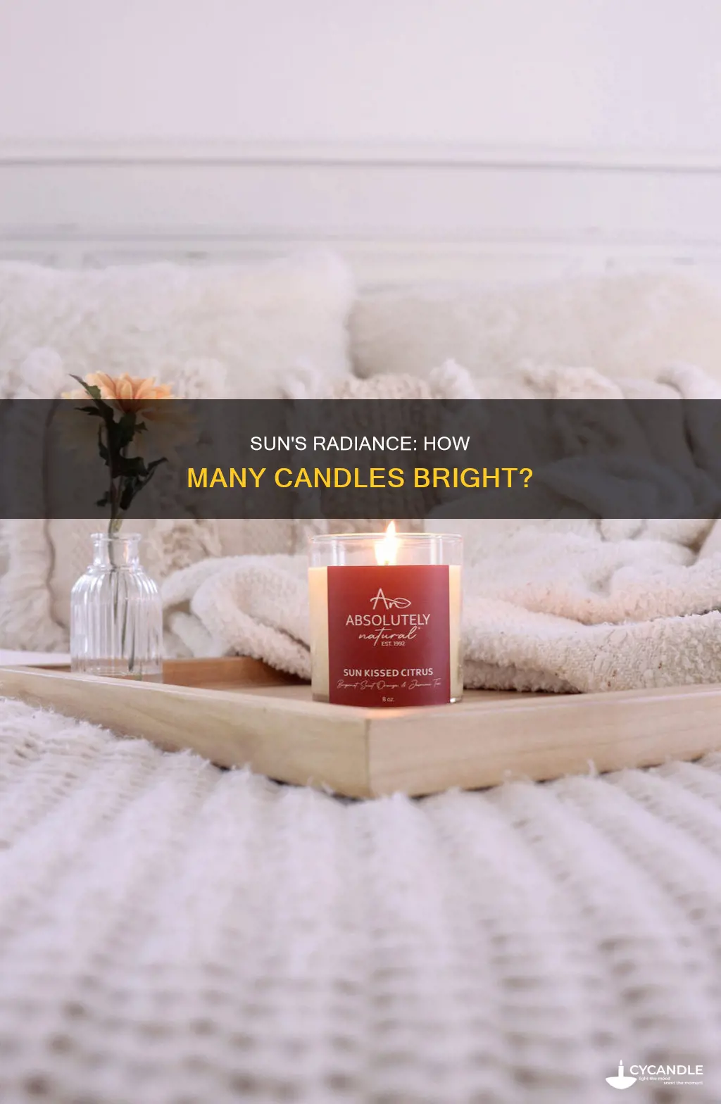 how many candles bright is the sun