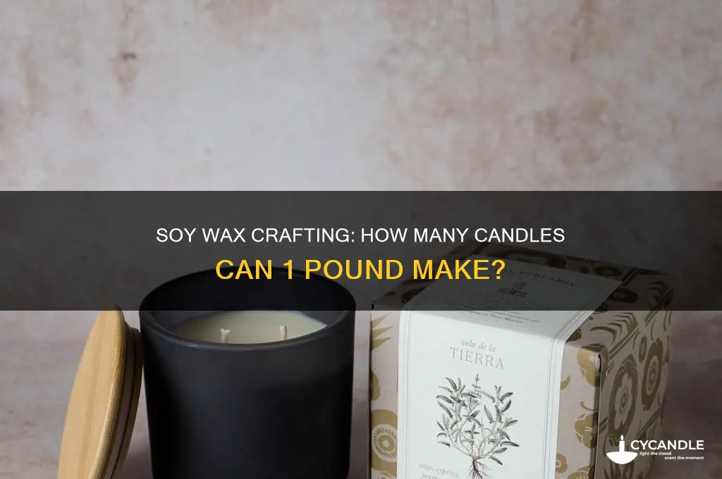 how many candles can 1 pound of soy wax make