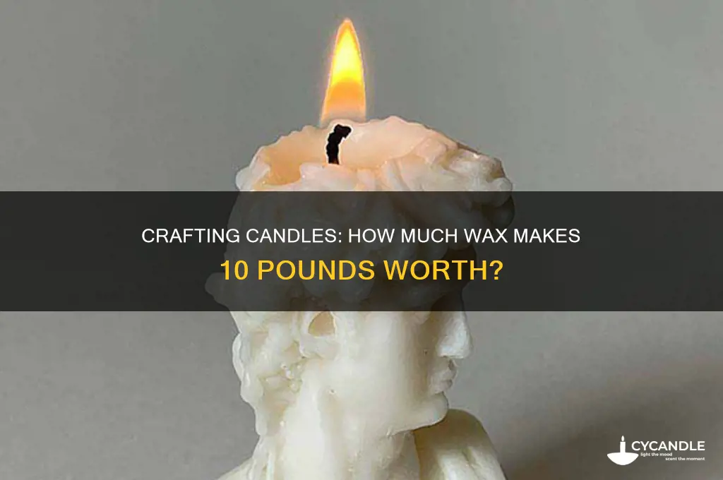 how many candles can 10 pounds of wax make