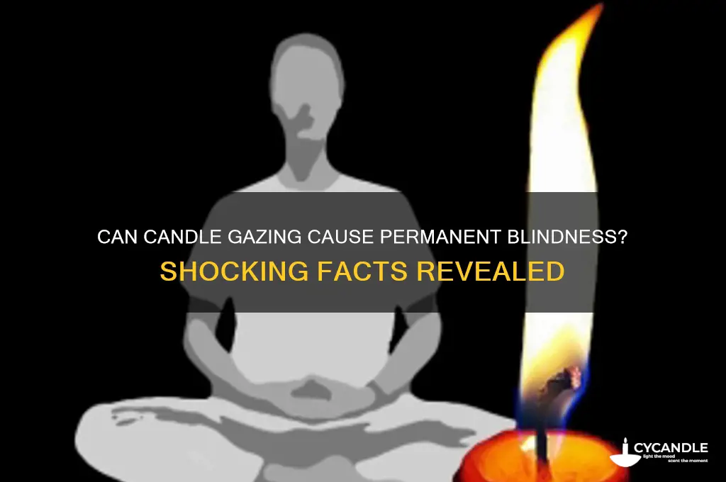 how many candles can blind you permanently