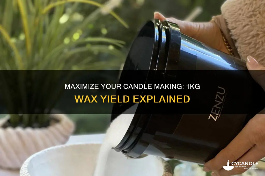 how many candles can i make with 1kg of wax